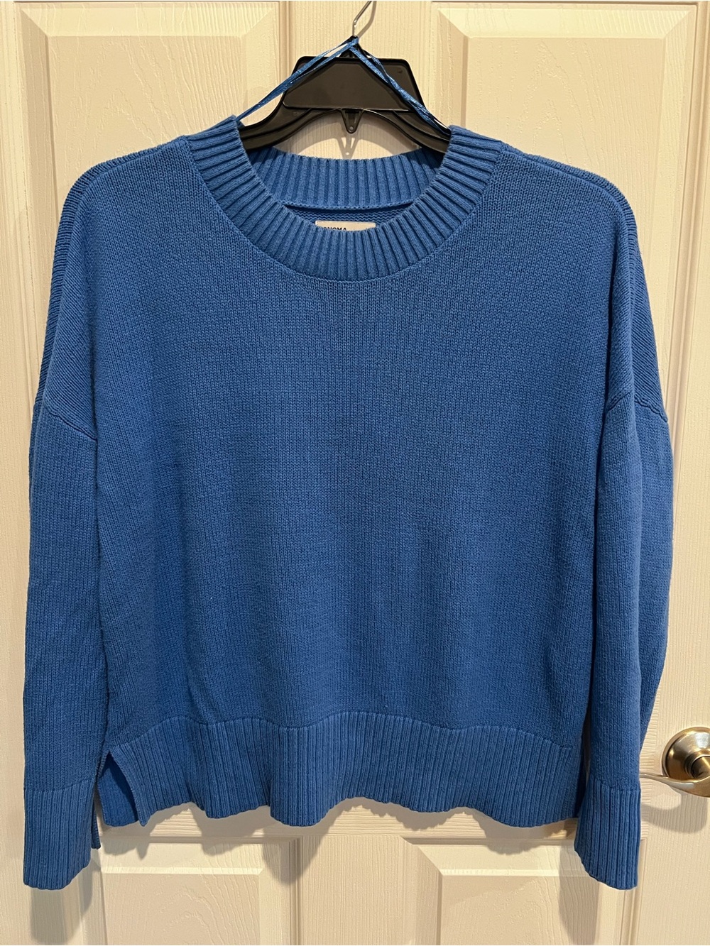 Sonoma Relaxed Crewneck Sweater in Blue